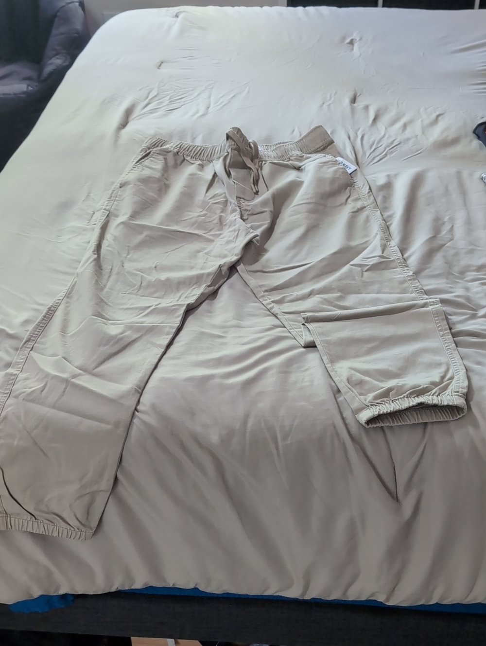 Old Navy Light Khaki Drawstring Jogger Pants